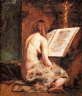 William Etty Penitent Magdalen painting
